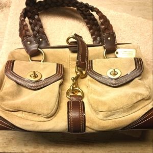 Coach Daphne Suede and Leather Satchel